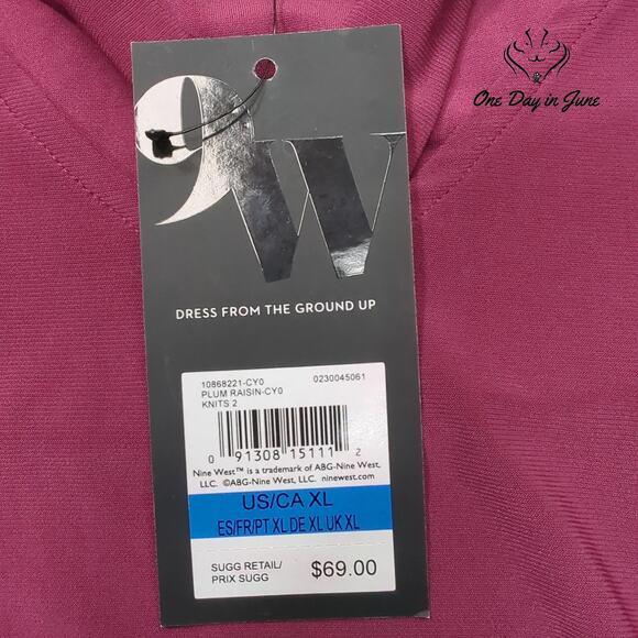 Nine West Long Sleeve Top Size XL - Picture 2 of 5